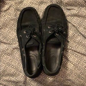 Sperry Top Slider black slip ons